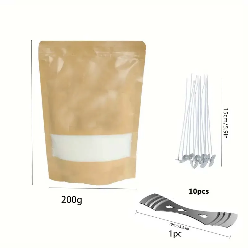 Perłowy piasek z knotami do świec 200/500g 🕯️