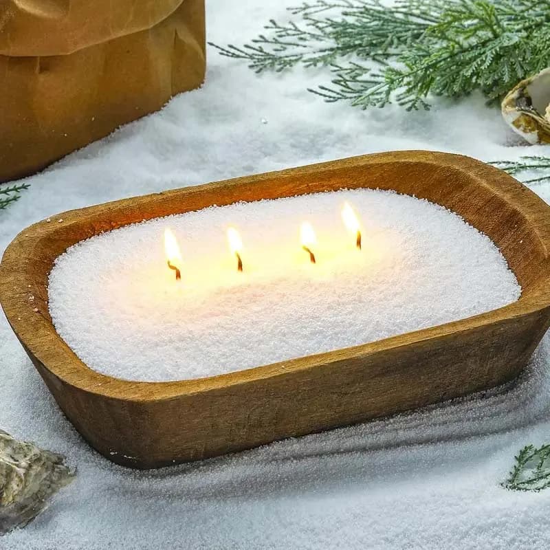 Perłowy piasek z knotami do świec 200/500g 🕯️