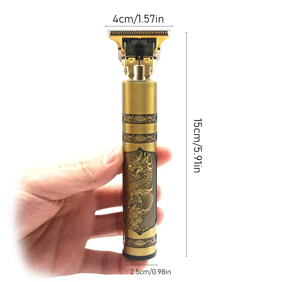 Profesjonalny trymer T9, metalowa obudowa, ostrze nierdzewne 💈